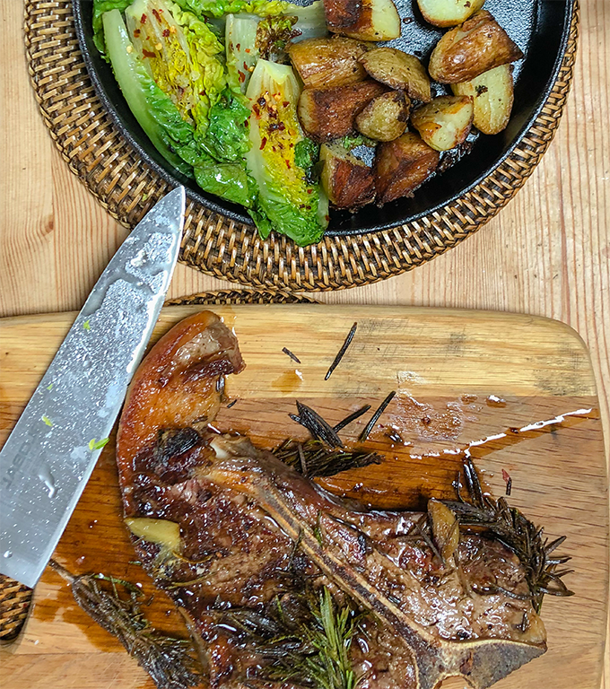 reverse seared steak