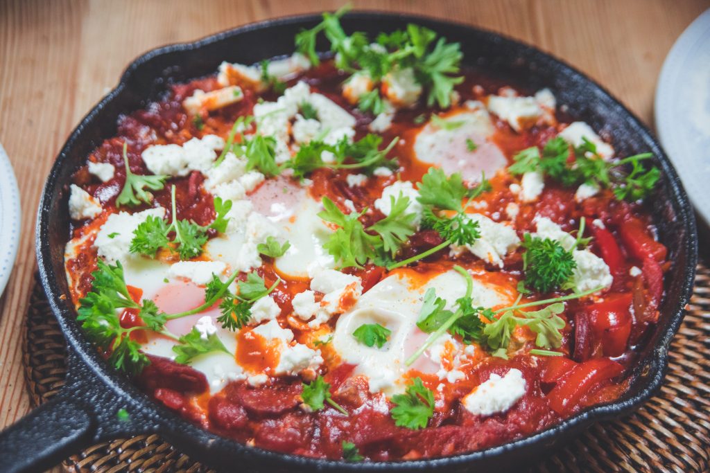Spicy chorizo, tomato and egg one pan brunch • Lou's Kitchen Corner