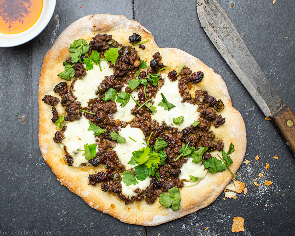 Lebanese lamb flatbread • Lou's Kitchen Corner