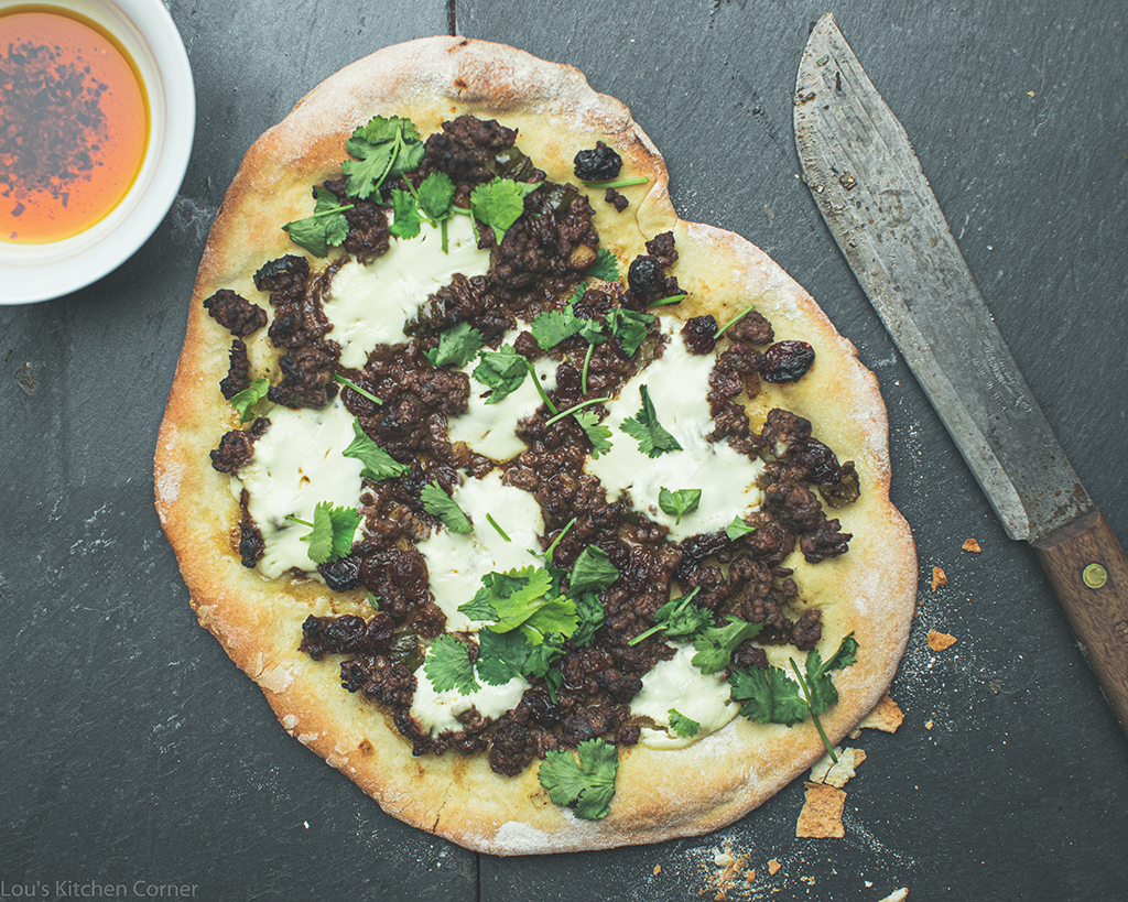 Lebanese lamb flatbread • Lou's Kitchen Corner