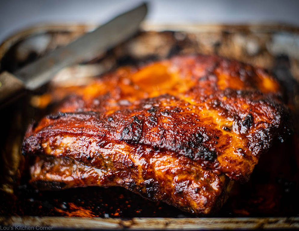 Spicy Korean pork ribs • Lou's Kitchen Corner