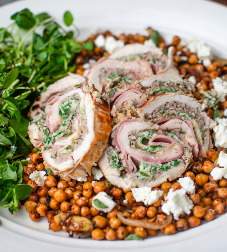 Stuffed chicken roll