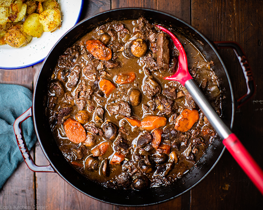 Classic Beef Bourguignon • Lou's Kitchen Corner