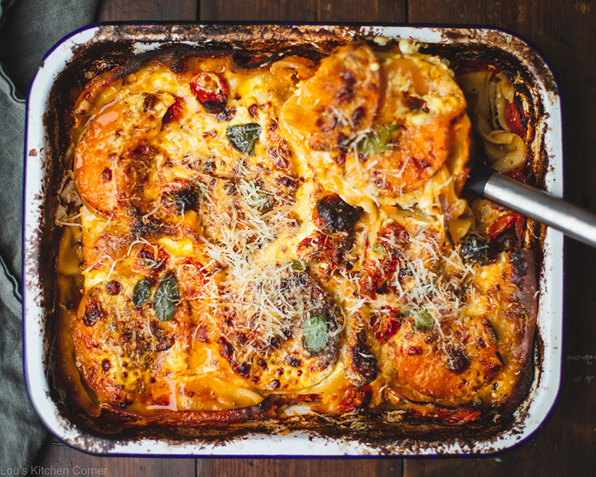 Butternut Squash And Tomato Lasagne • Lou's Kitchen Corner